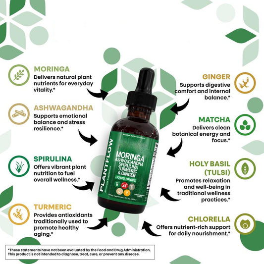 Customization Dietary Supplement Moringa Ashwagandha Drops