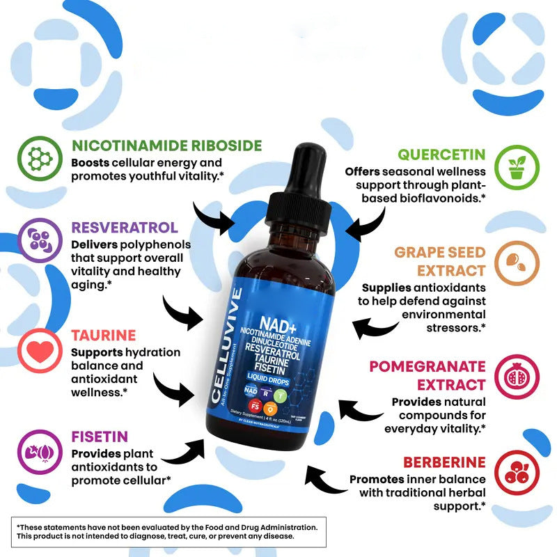 Customization Dietary Supplement NAD+ Taurine vitamin Drops