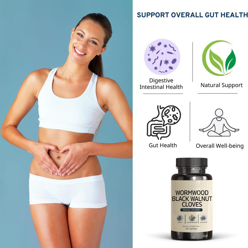 Customization Dietary Supplement Black Walnut Cloves  overall gut health Capsules