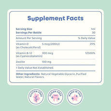Customization Dietary Supplement Zeolite Berry Flavor Drops digestive health For kids