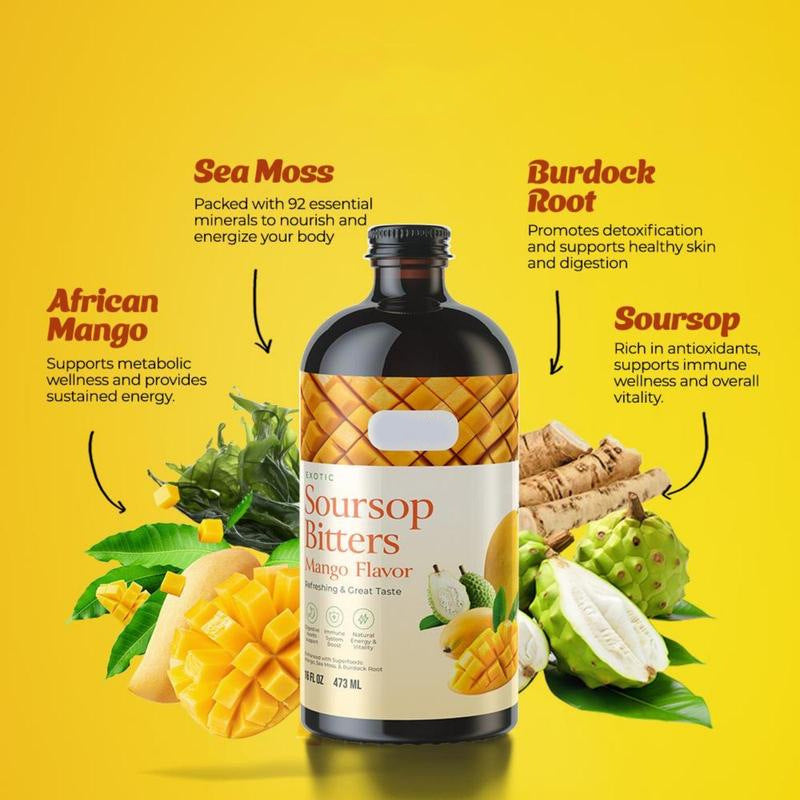 Customization Dietary Liquid Supplements Exotic Soursop Bitters Liquid