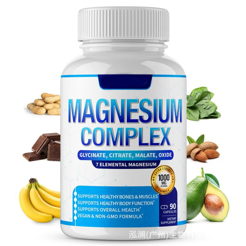 Customization Dietary Supplement Supports muscle relaxation & recovery Magnesium Complex Capsules