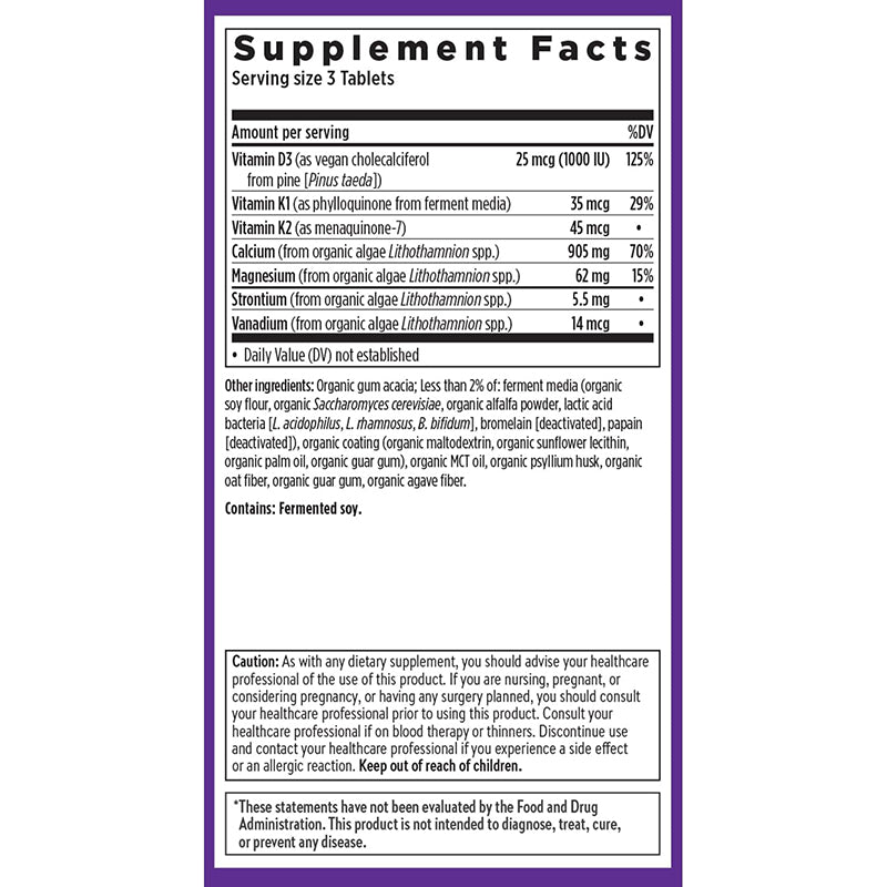 Plant Calcium  Dietary Supplement Bone & Teeth Care 60/90/120 Tablets
