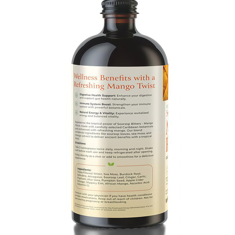 Customization Dietary Liquid Supplements Exotic Soursop Bitters Liquid