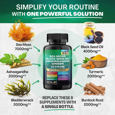 Customization Dietary Supplement Seaweed Immune Support Capsules
