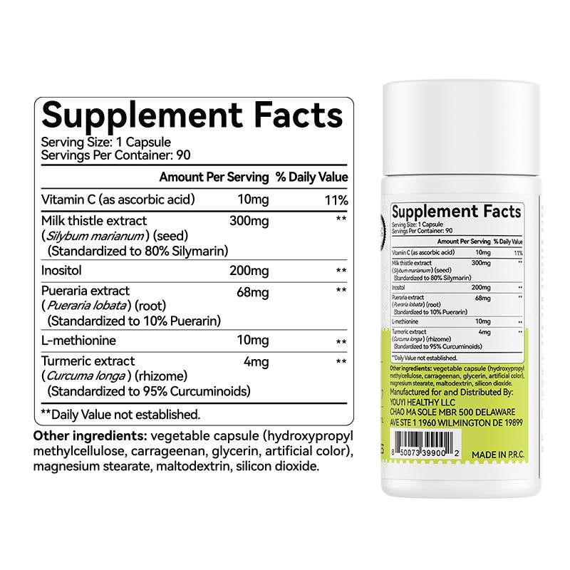 Customization Dietary Supplement Milk Thistle Liver Detox Capsules fat burning