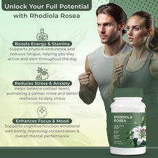 Customization Dietary Supplement Capsules Rhodola Rosea Adaptogen Stress Support