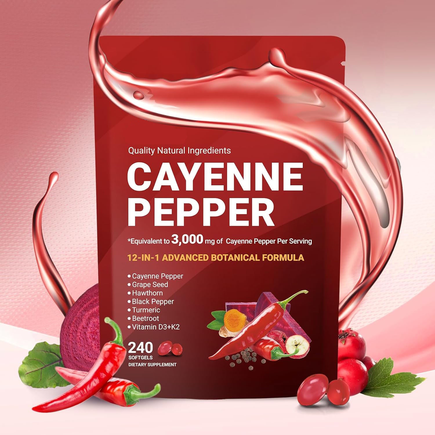 Customization Vitamin Dietary Supplement Cayenne Pepper Softgels