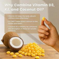 Customization Dietary Supplement Coconut oil Vitamin D3+K2 Softgel