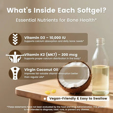 Customization Dietary Supplement Coconut oil Vitamin D3+K2 Softgel