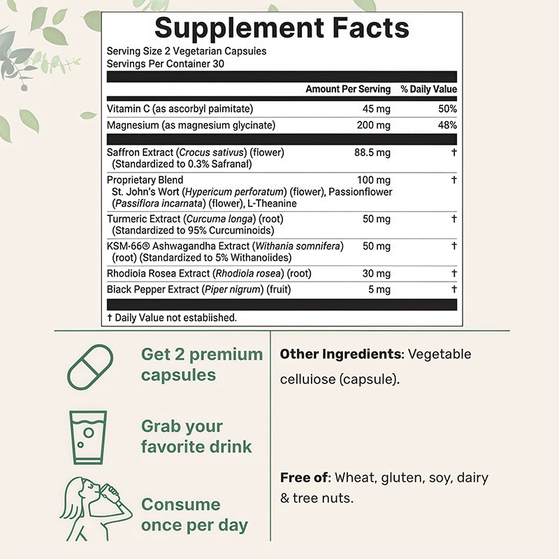 Customization Dietary Supplement Capsules Saffron Extract supports eye health Capsules