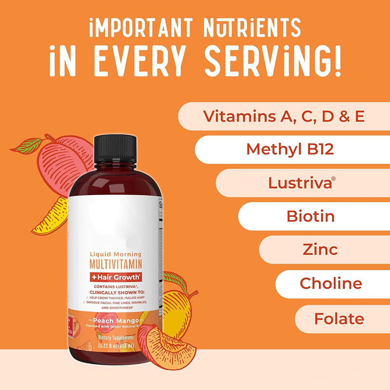 Women's Hair Growth Liquid | 160mg Lustriva® Biotin