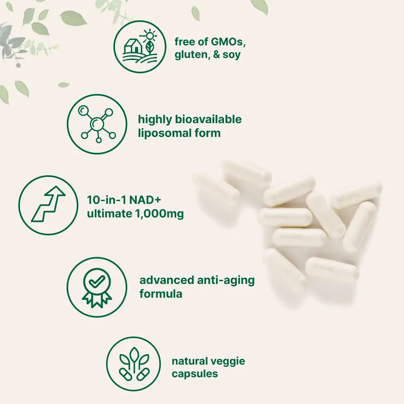 Customization Dietary Supplement NAD+ Support Cellular Health Capsules