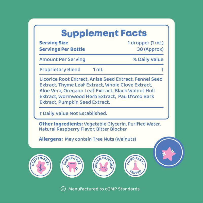 Customization Dietary Supplement Children's cleaning Liquid Drops