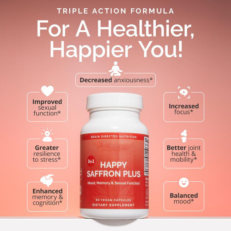 Customization Dietary Supplement Capsules Saffron Extract reduces stress & occasional anxiety