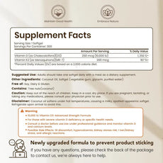 Customization Dietary Supplement Coconut oil Vitamin D3+K2 Softgel
