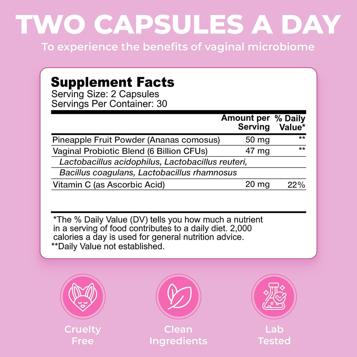 Customization Dietary Supplement Vaginal Health Probiotic Capsules