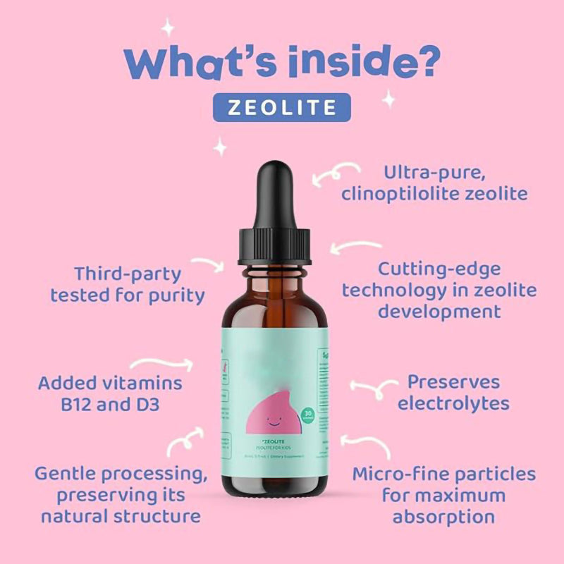 Customization Dietary Supplement Zeolite Berry Flavor Drops digestive health For kids