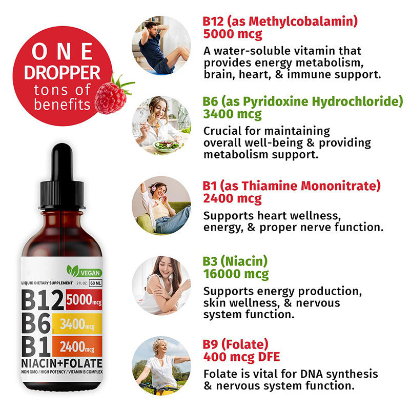 Customization Dietary Supplement vitamin B12 Drops