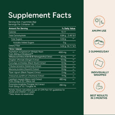 Customization Dietary Supplement Gummies Shilajit Reduce Stress & Anxiety 60 Gummies