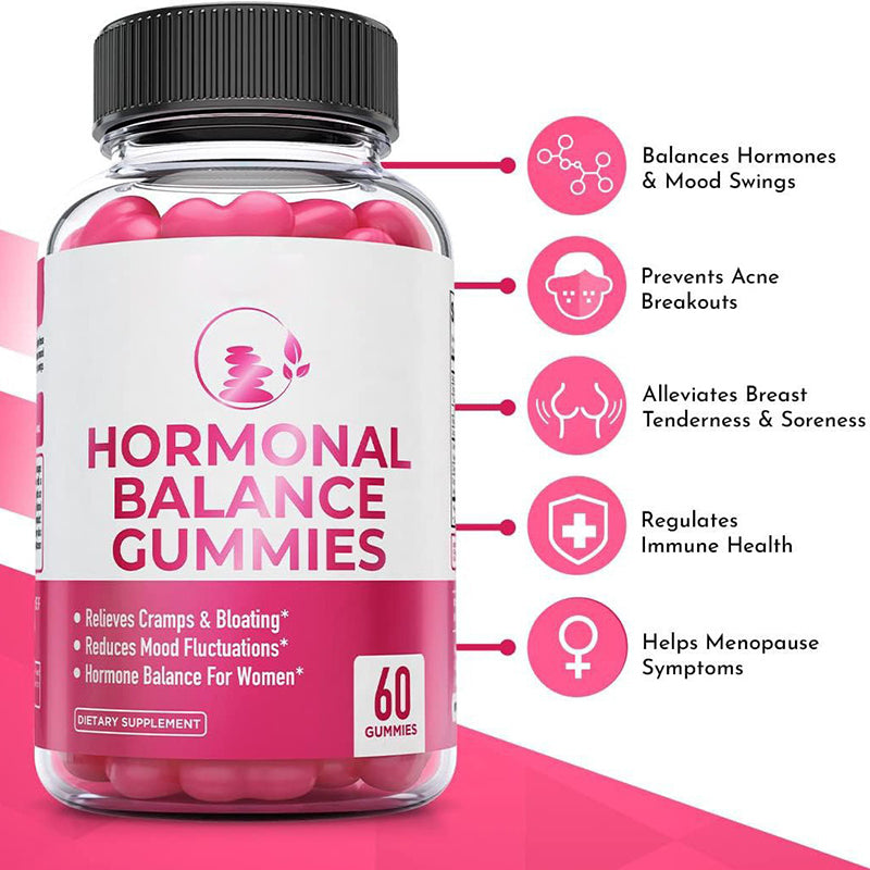 Customization Dietary Supplement Support Healthy Hormone Balance Women 60 Gummies per Bottle