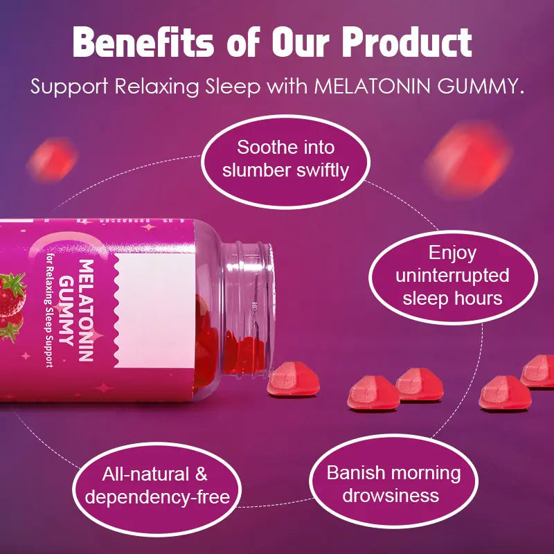 Dietary Supplement Customization Gummies Fall Asleep Faster Melatonin 50/90/120 Gummies