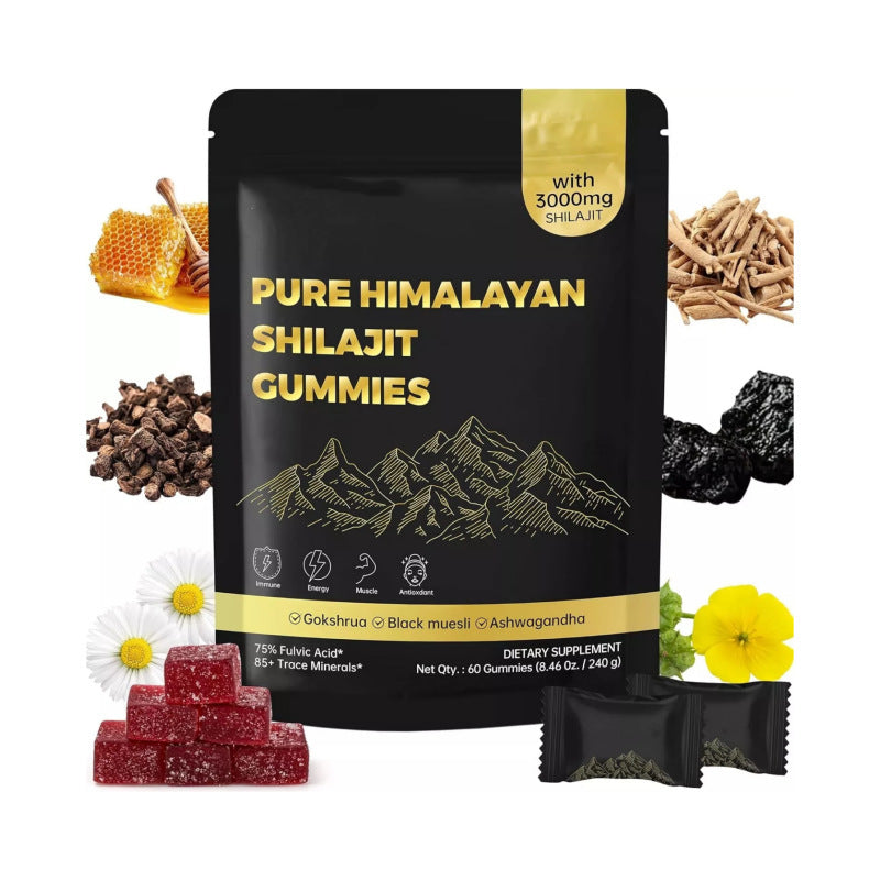 Dietary Supplement Gummies Shilajit Support Immune System Customization 3000mg