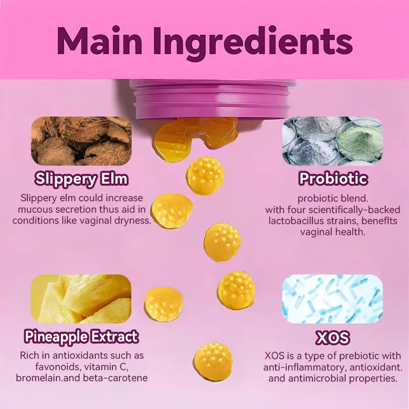 Gummies Support Urinary Tract Health Balance Vaginal PH 60 Women Gummies Probiotics